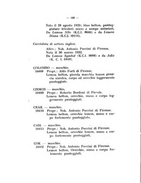 Libro delle origini dei cani iscritti nei libri genealogici italiani