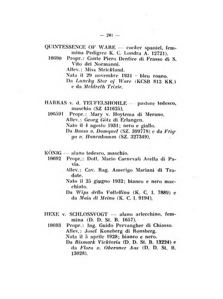 Libro delle origini dei cani iscritti nei libri genealogici italiani