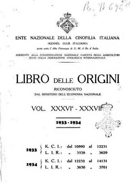 Libro delle origini dei cani iscritti nei libri genealogici italiani