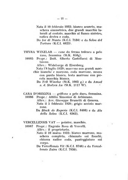 Libro delle origini dei cani iscritti nei libri genealogici italiani