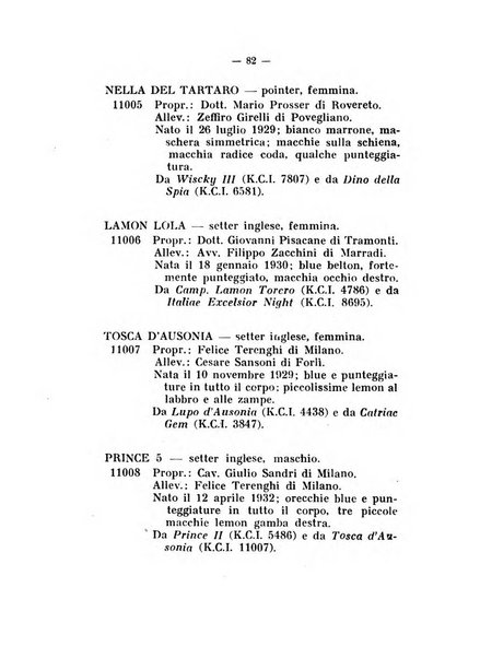 Libro delle origini dei cani iscritti nei libri genealogici italiani