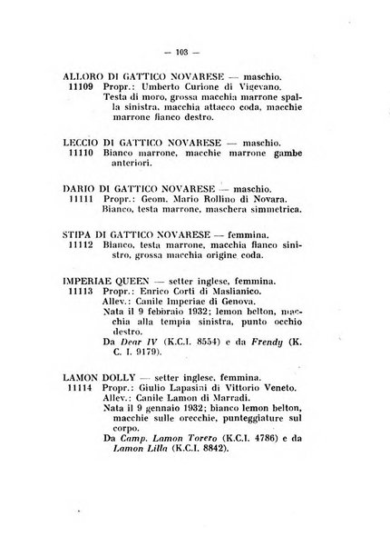 Libro delle origini dei cani iscritti nei libri genealogici italiani