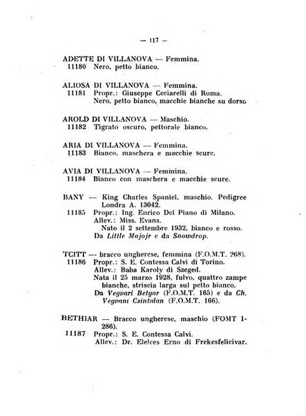 Libro delle origini dei cani iscritti nei libri genealogici italiani