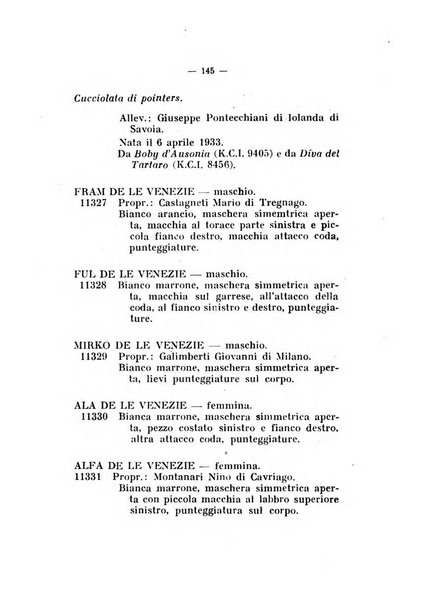 Libro delle origini dei cani iscritti nei libri genealogici italiani