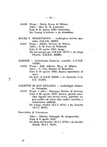 Libro delle origini dei cani iscritti nei libri genealogici italiani