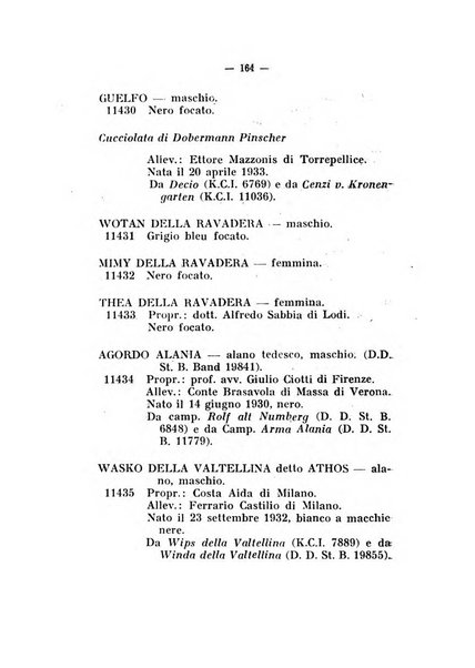 Libro delle origini dei cani iscritti nei libri genealogici italiani