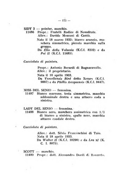 Libro delle origini dei cani iscritti nei libri genealogici italiani