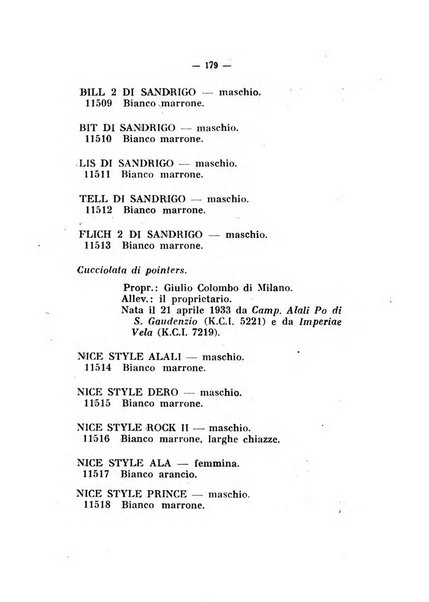 Libro delle origini dei cani iscritti nei libri genealogici italiani