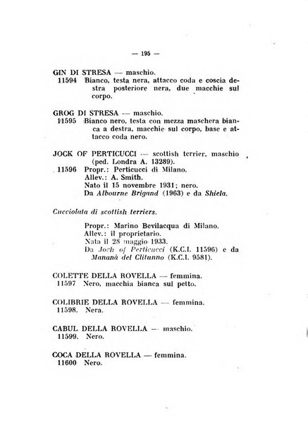 Libro delle origini dei cani iscritti nei libri genealogici italiani