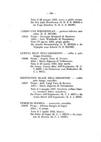 Libro delle origini dei cani iscritti nei libri genealogici italiani