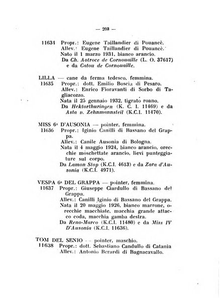 Libro delle origini dei cani iscritti nei libri genealogici italiani