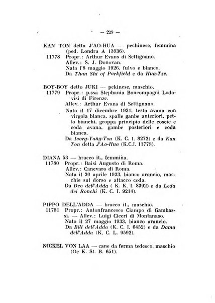 Libro delle origini dei cani iscritti nei libri genealogici italiani