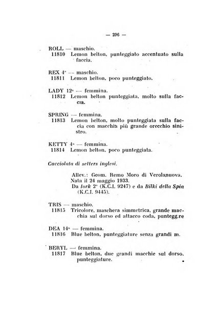 Libro delle origini dei cani iscritti nei libri genealogici italiani