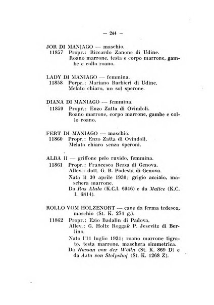 Libro delle origini dei cani iscritti nei libri genealogici italiani