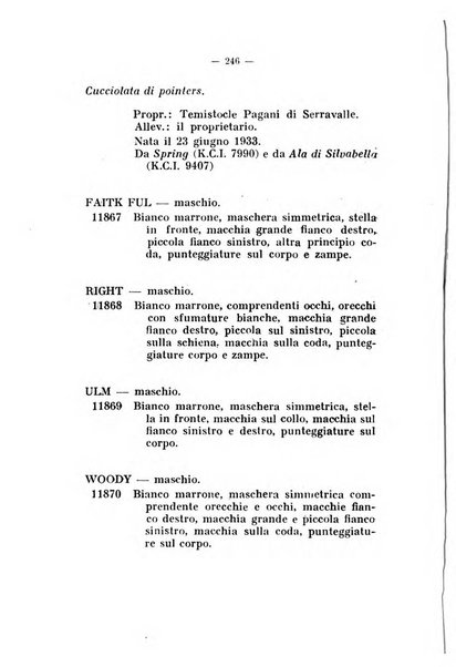 Libro delle origini dei cani iscritti nei libri genealogici italiani