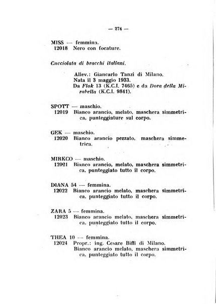 Libro delle origini dei cani iscritti nei libri genealogici italiani