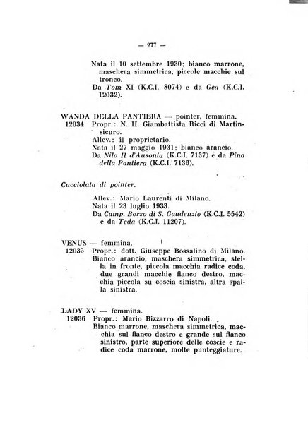 Libro delle origini dei cani iscritti nei libri genealogici italiani