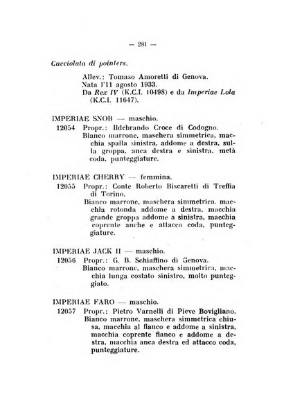 Libro delle origini dei cani iscritti nei libri genealogici italiani