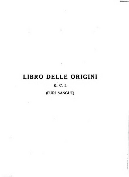 Libro delle origini dei cani iscritti nei libri genealogici italiani