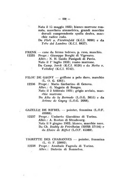 Libro delle origini dei cani iscritti nei libri genealogici italiani