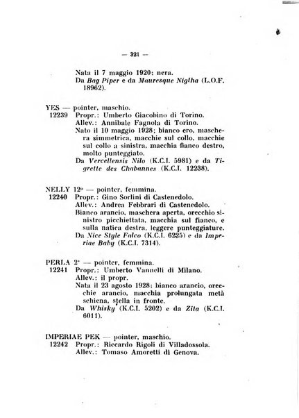 Libro delle origini dei cani iscritti nei libri genealogici italiani