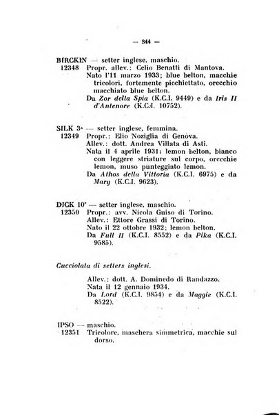 Libro delle origini dei cani iscritti nei libri genealogici italiani