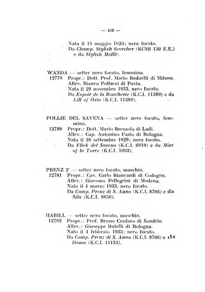 Libro delle origini dei cani iscritti nei libri genealogici italiani