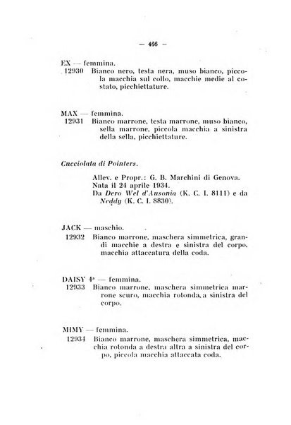 Libro delle origini dei cani iscritti nei libri genealogici italiani