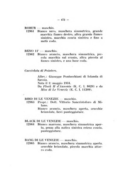 Libro delle origini dei cani iscritti nei libri genealogici italiani