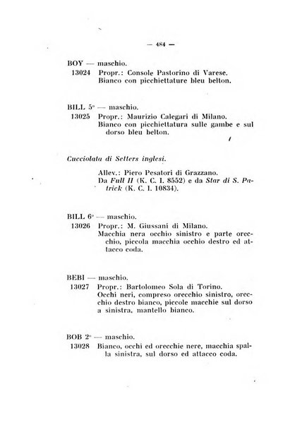 Libro delle origini dei cani iscritti nei libri genealogici italiani