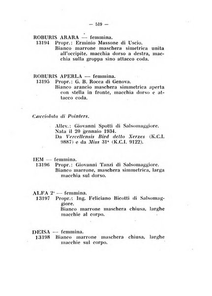 Libro delle origini dei cani iscritti nei libri genealogici italiani