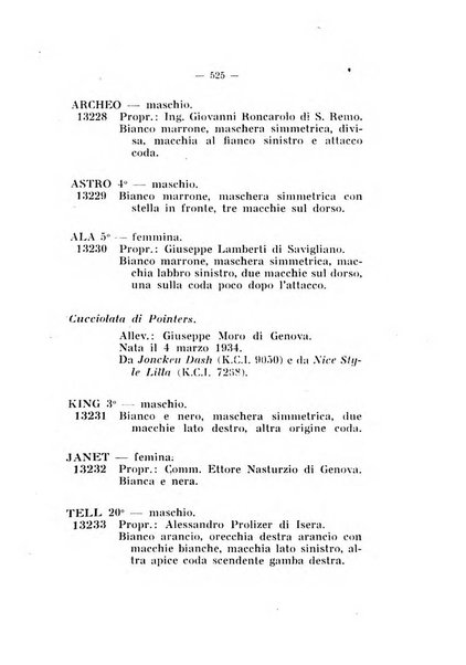 Libro delle origini dei cani iscritti nei libri genealogici italiani