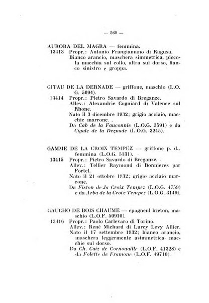 Libro delle origini dei cani iscritti nei libri genealogici italiani