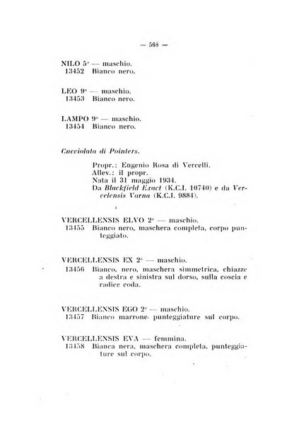 Libro delle origini dei cani iscritti nei libri genealogici italiani