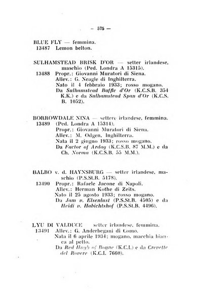 Libro delle origini dei cani iscritti nei libri genealogici italiani