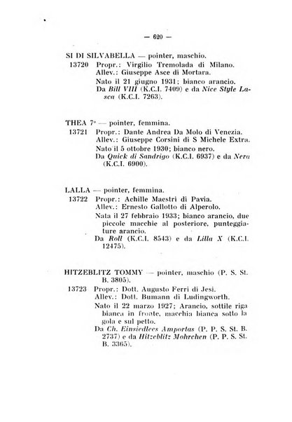 Libro delle origini dei cani iscritti nei libri genealogici italiani