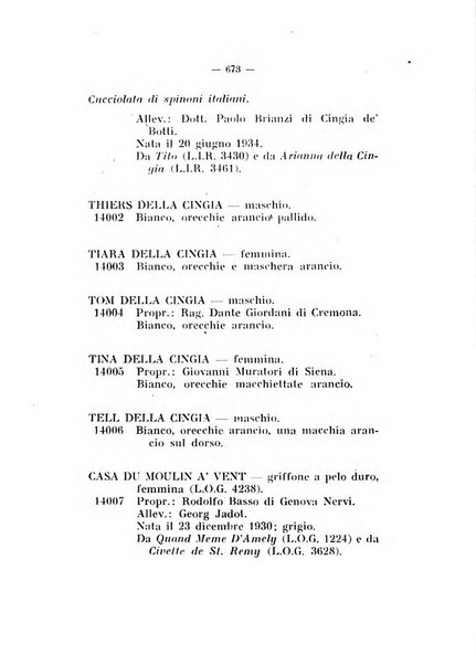 Libro delle origini dei cani iscritti nei libri genealogici italiani