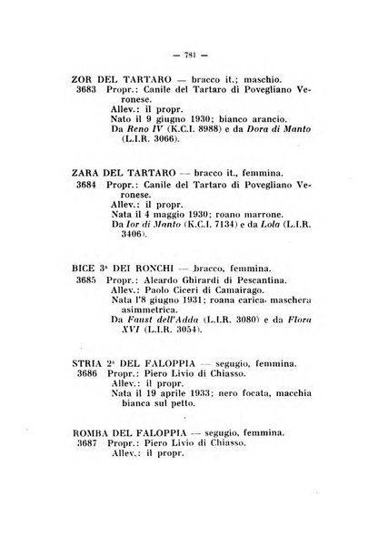 Libro delle origini dei cani iscritti nei libri genealogici italiani