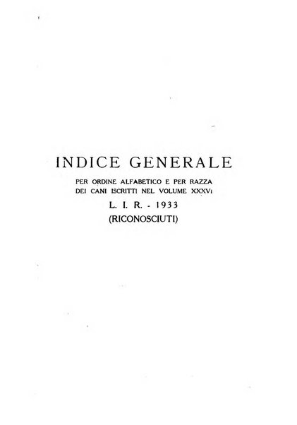 Libro delle origini dei cani iscritti nei libri genealogici italiani