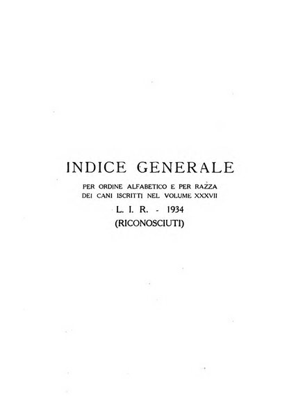 Libro delle origini dei cani iscritti nei libri genealogici italiani