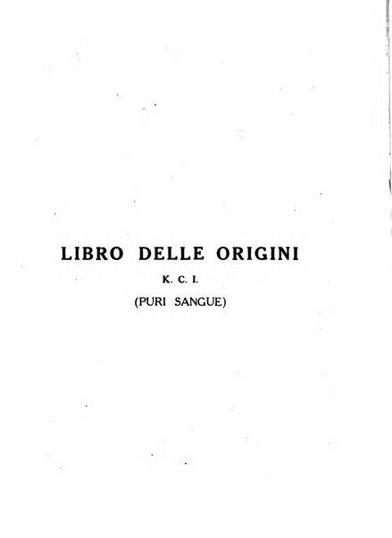 Libro delle origini dei cani iscritti nei libri genealogici italiani