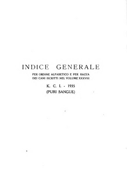 Libro delle origini dei cani iscritti nei libri genealogici italiani