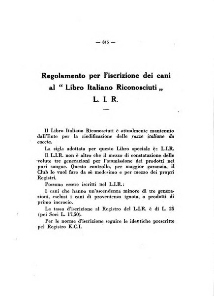 Libro delle origini dei cani iscritti nei libri genealogici italiani