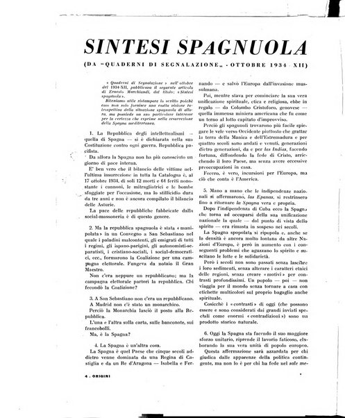 Origini quaderni di segnalazione