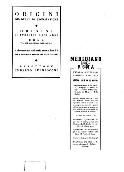 Origini quaderni di segnalazione