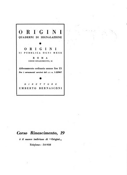 Origini quaderni di segnalazione