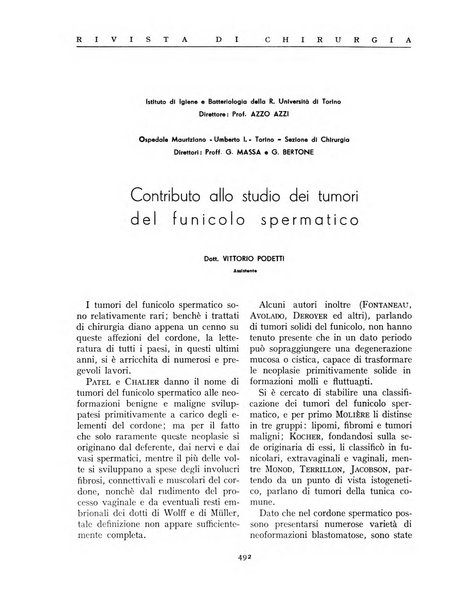 Rivista di chirurgia