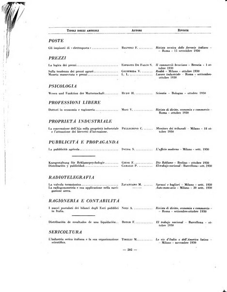 Indice bibliografico spoglio di pubblicazioni periodiche italiane ed estere pervenute alla biblioteca del Consiglio provinciale dell'economia di Milano