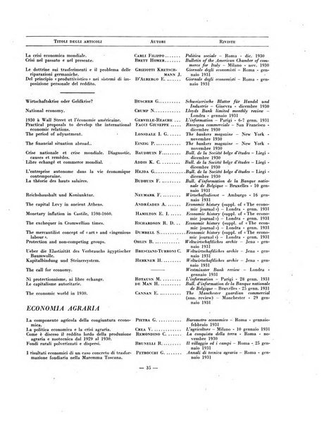 Indice bibliografico spoglio di pubblicazioni periodiche italiane ed estere pervenute alla biblioteca del Consiglio provinciale dell'economia di Milano