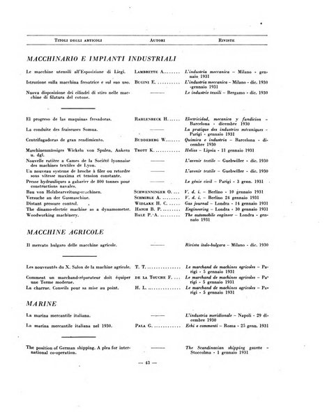 Indice bibliografico spoglio di pubblicazioni periodiche italiane ed estere pervenute alla biblioteca del Consiglio provinciale dell'economia di Milano